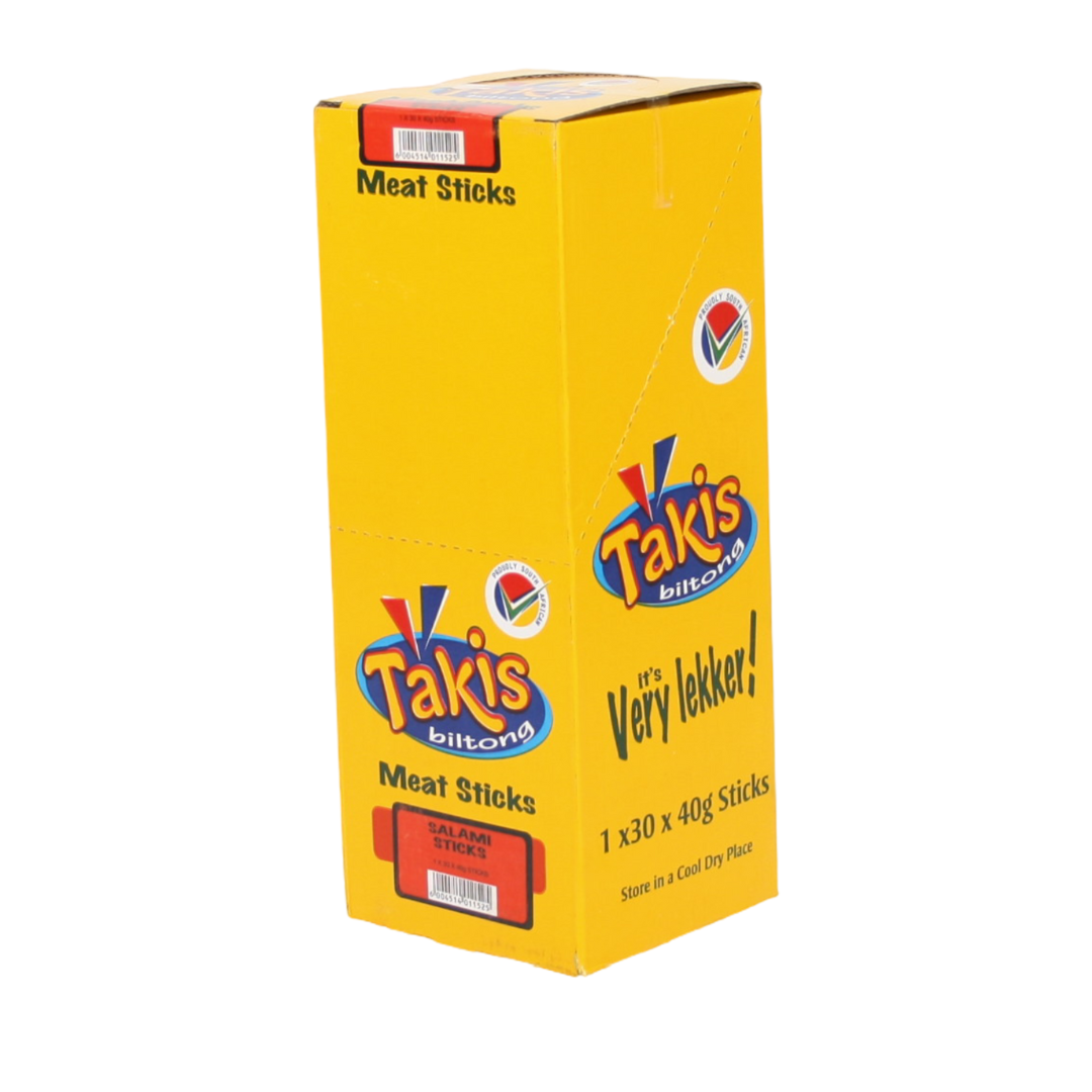 Takis Biltong Meat Sticks - Salami - 30 x 40g