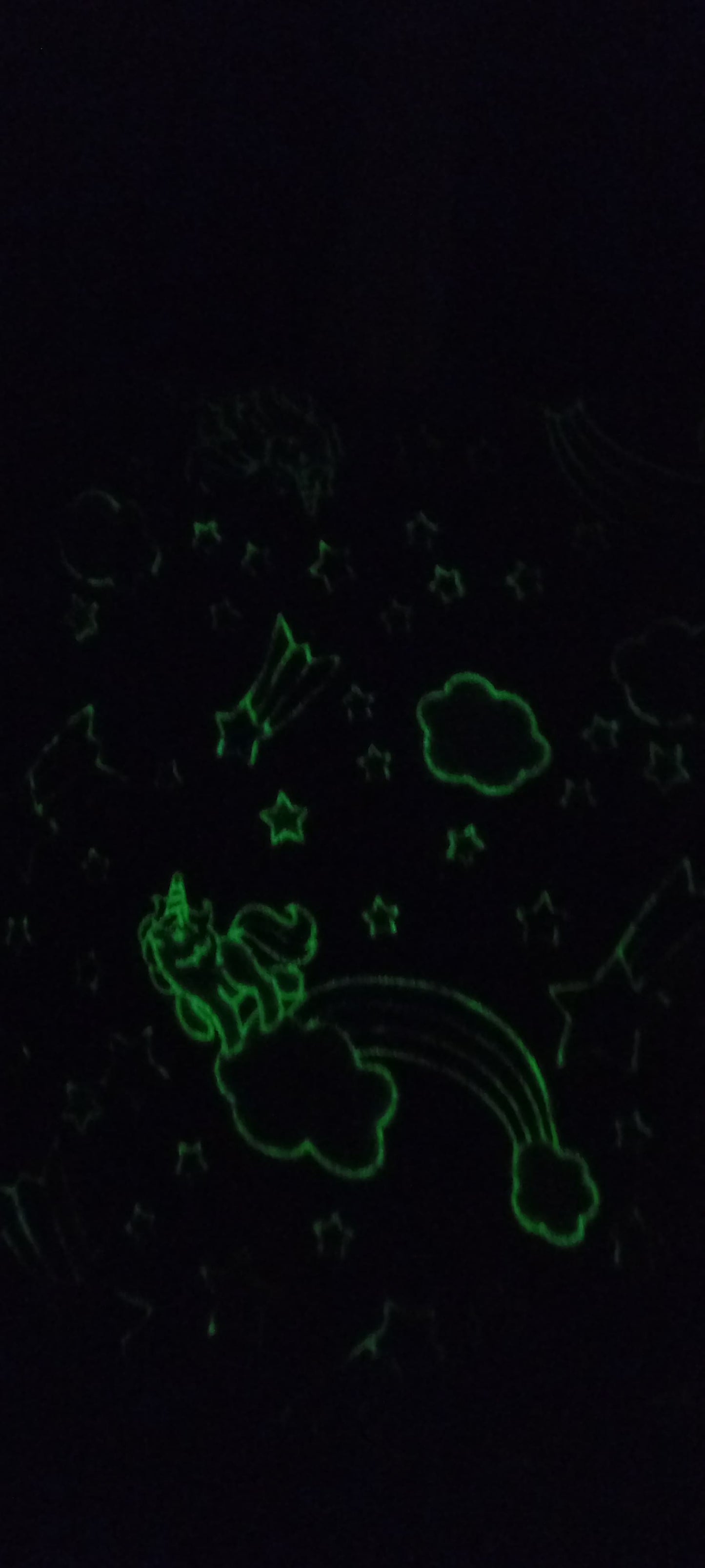 Glow In The Dark Blanket - Shooting Star Rainbow - 180cm x 150cm