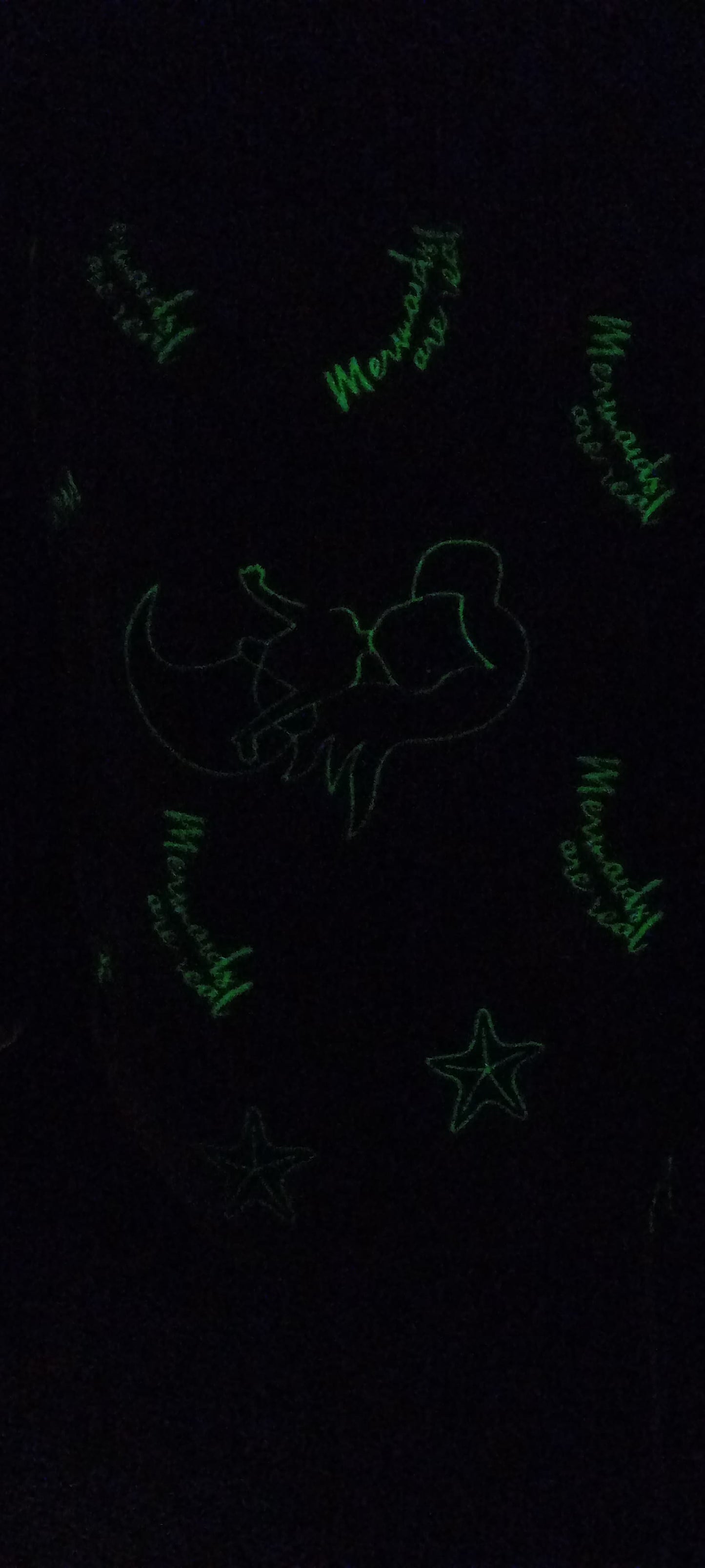 Glow In The Dark Blanket - Mermaid- 120cm x 150cm