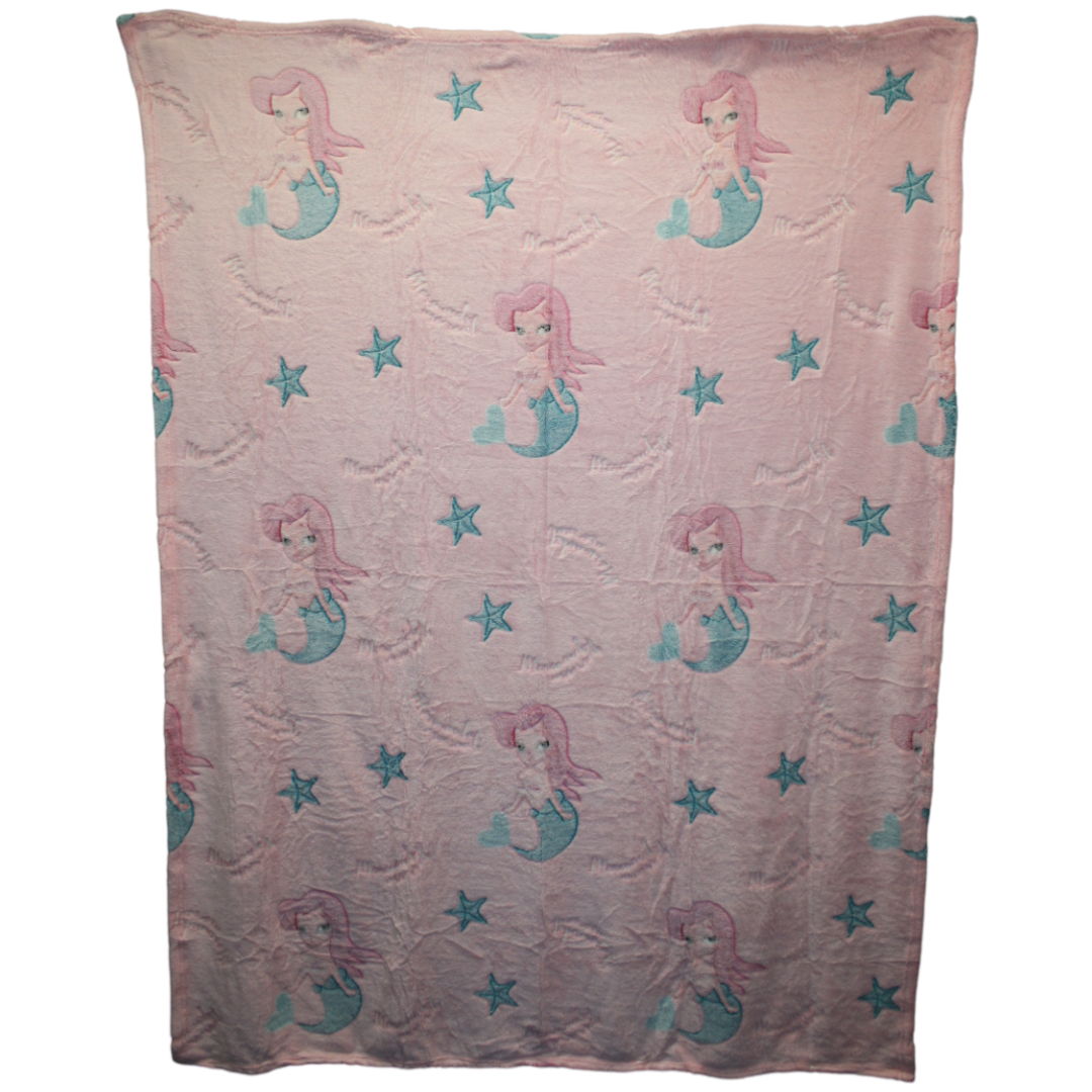 Glow In The Dark Blanket - Mermaid- 120cm x 150cm