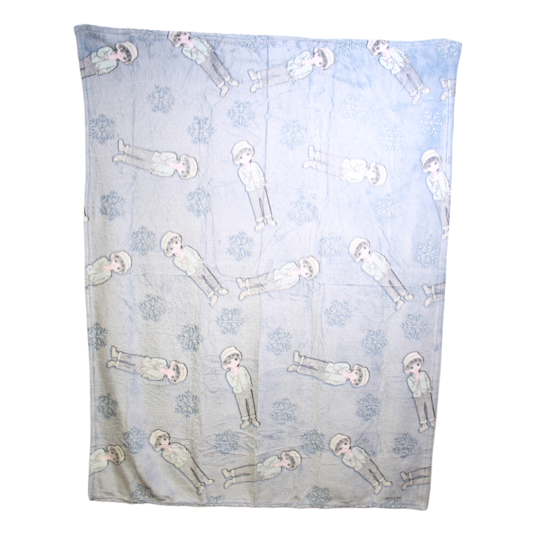 Glow In The Dark Blanket - Snowy Boy- 120cm x 150cm