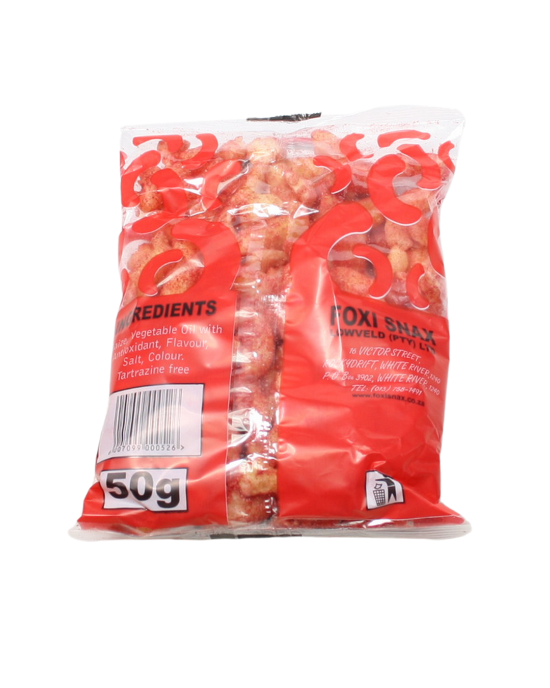 Foxi Puffs – Spicy Tomato Flavour (20 x 50g Pack)