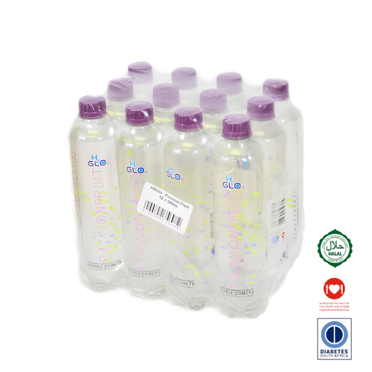 H2Glo Sugar-Free Sparkling Water- Passionfruit - 12 x 500ml