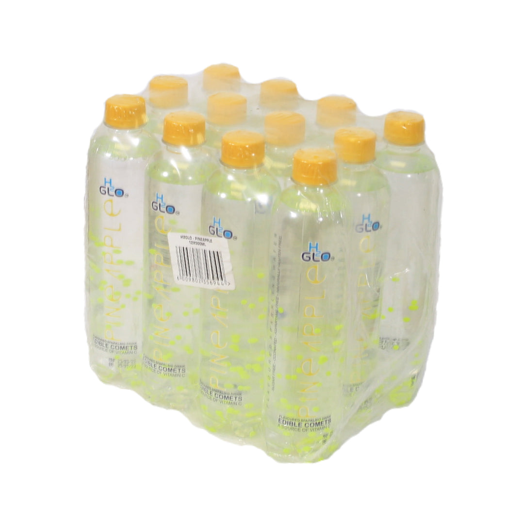 H2Glo Sugar Free Sparkling Water- Pineapple - 12 x 500ml