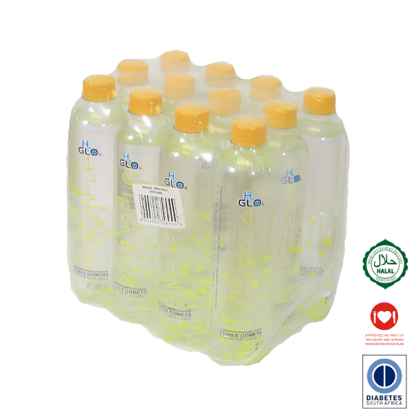 H2Glo Sugar Free Sparkling Water- Pineapple - 12 x 500ml