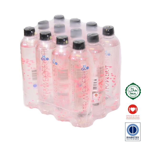 H2Glo Sugar-Free Sparkling Water- Strawberry - 12 x 500ml