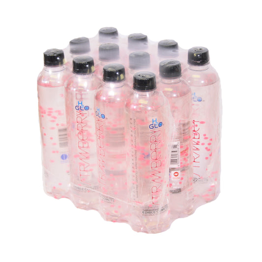 H2Glo Sugar-Free Sparkling Water- Strawberry - 12 x 500ml