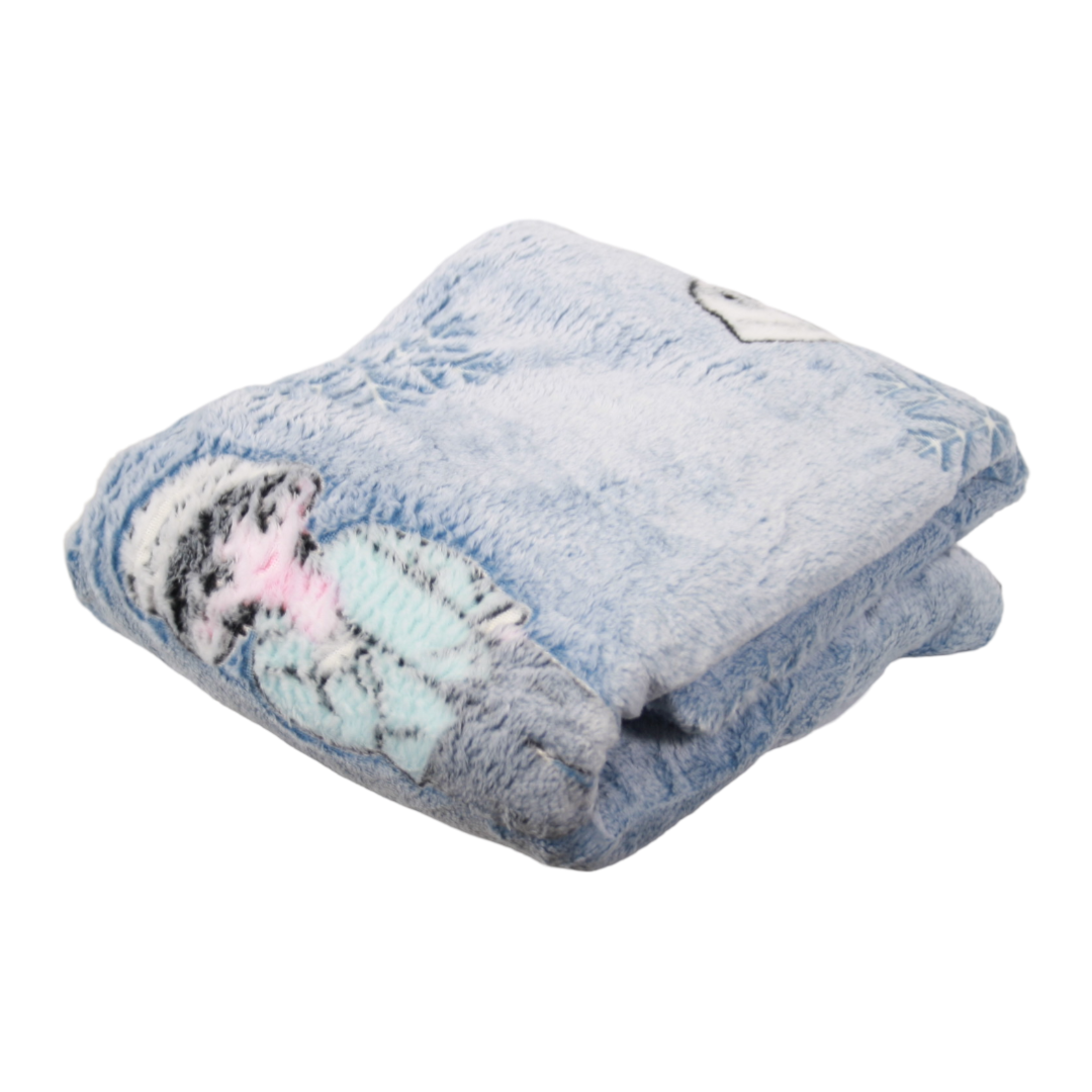 Glow In The Dark Blanket - Snowy Boy- 120cm x 150cm