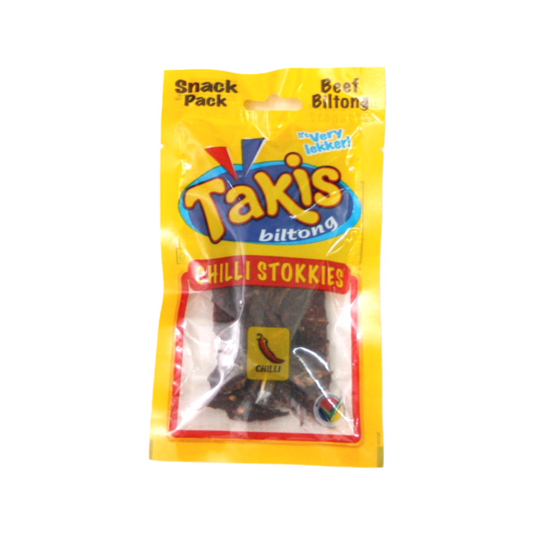 Takis Biltong Snack Pack - Chilli Stokkies - Beef - 20 x 40g - Bulk Pack