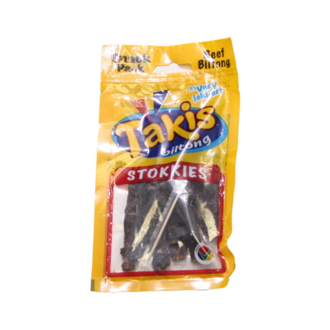 Takis Biltong Snack Pack - Stokkies-  Beef - 20 x 40g - Bulk Pack