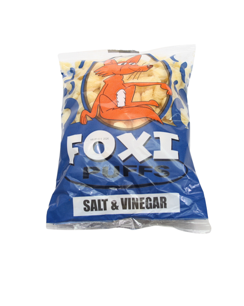Foxi Puffs– Salt & Vinegar Flavour (20 x 50g Pack)