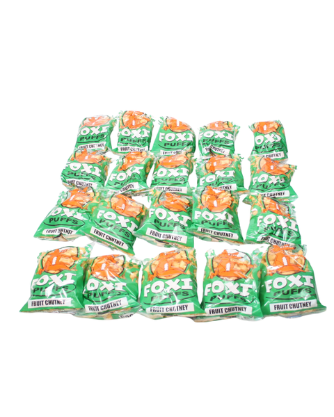 Foxi Puffs – Fruit Chutney Flavour (20 x 50g Pack)
