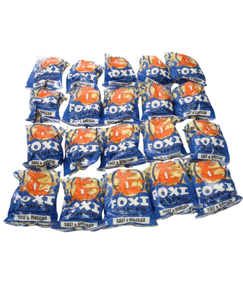 Foxi Puffs– Salt & Vinegar Flavour (20 x 50g Pack)