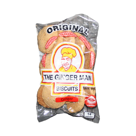 The Ginger Man Ginger Biscuits Case- 8 x 14 Piece Biscuit Packs