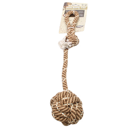 Nature One Brown Knotted Ball Dog Rope Toy